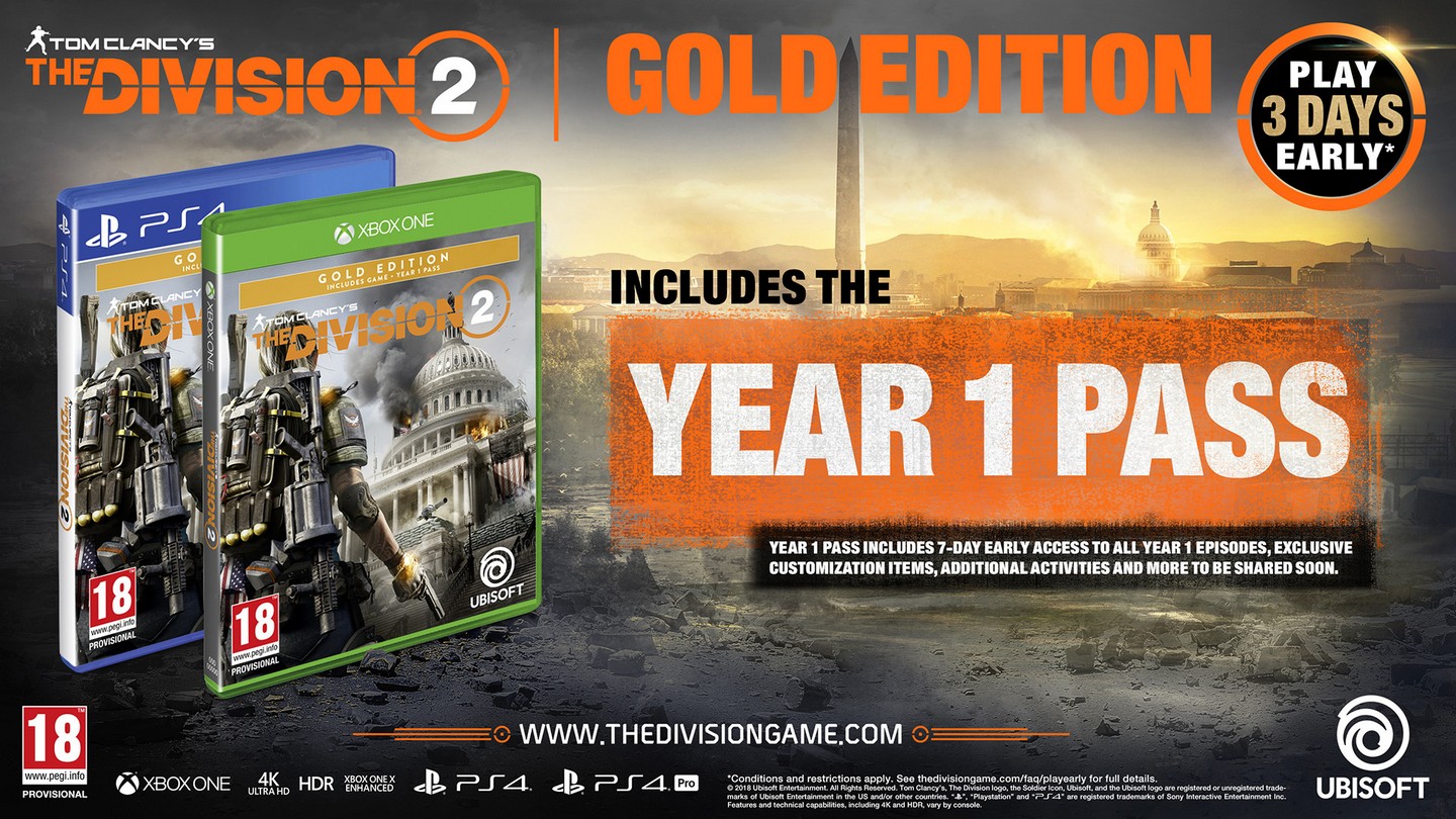 The Division 2 Gold Edition