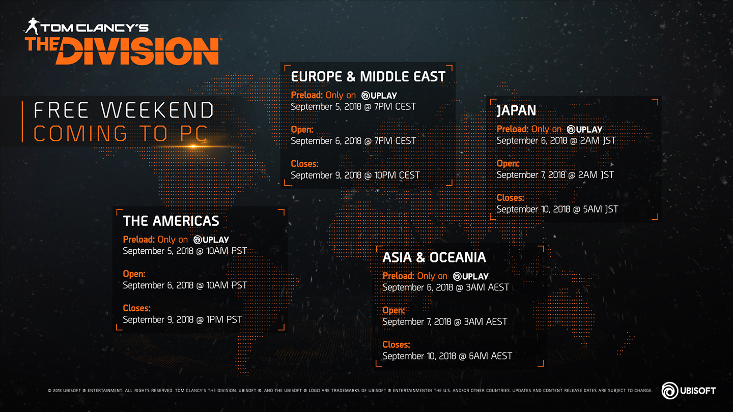 Free Weekend Map