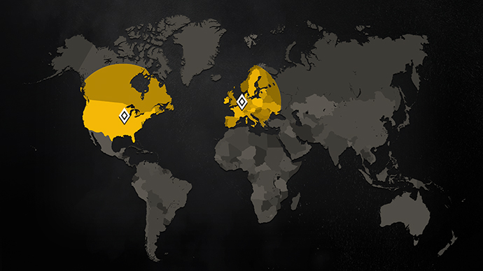 Rainbow 6 Closed Alpha - Geographic Location Participation Map