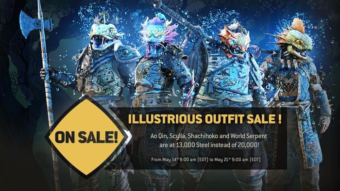 For Honor - Illustrious Outfit Sale - Warrior's Den - May 14 2020