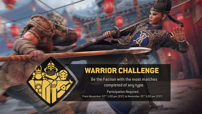 For Honor Warrior Challenge